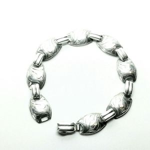 VINTAGE ETCHED LINK BRACELET
